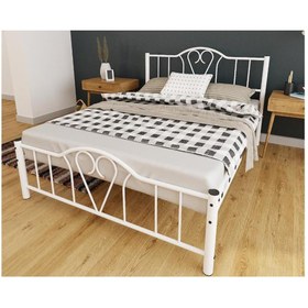 Resim Mobilya Dükkanım Orkide Metal Karyola 180x200 ARM108 Beyaz 