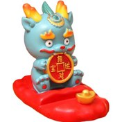 Resim Suntek Şömine Giriş Ofisi Mavi Ve Kırmızı Için Ejderha 