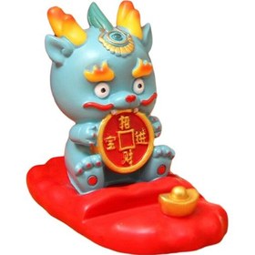 Resim Suntek Şömine Giriş Ofisi Mavi Ve Kırmızı Için Ejderha 