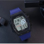 Resim Oldfriend Koyu Mavi Tek Boy Unisex Luminous Tarih Alarm Kronometreli Stylish Trendy Dijital Saat Diğer 