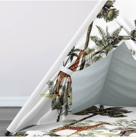 Resim instababyrooms Çocuk Oyun Çadırı Safari Hayvanları Dijital Baskılı 