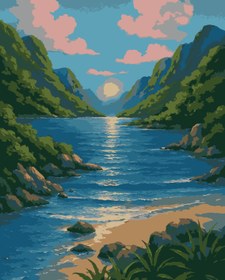 Resim Sayılarla Boyama Seti - Gizli Vadi - 80x100 