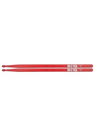 Resim Vic Firth N5ar Nova 5a Red Baget Ekonomik Seri - Kırmızı Kaplama - Ahşap Uç 