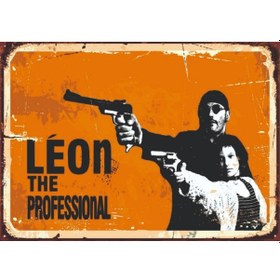 Resim Léon The Professional Film Temalı Ahşap Retro Poster Tablo 