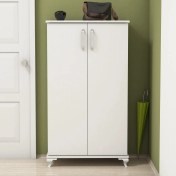 Resim Bimossa R7040 Beyaz Ayakkabılık Çok Amaçlı Raflı Düzenleyici Dolap 120 cm 