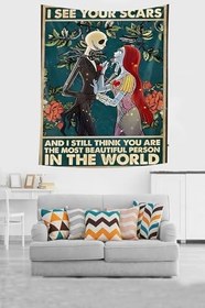 Resim Pelangi Olduğu Gibi Kabul Eden Sevgili Lovers Leke Tutmaz Kumaş Duvar Örtüsü Duvar Halısı Tapestry PNTR439, 70 x 70 