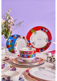 Resim Karaca Frida Çay Fincanı Ve Tabağı Mavi 220 Ml 