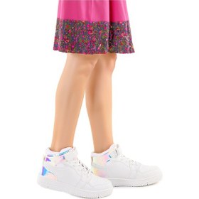 Resim Kiko Kids Haykat Hologram Cırtlı Kız Çocuk Spor Ayakkabı Beyaz 