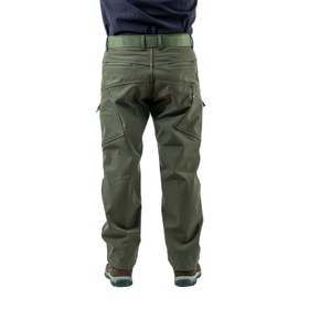 Resim İçi Polarlı Softshell Pantolon - Su Rüzgar Geçirmez - Savage - Haki - 54 