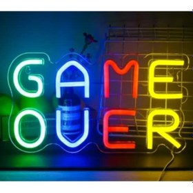 Resim Game Over Tasarımlı Neon Led Renk 