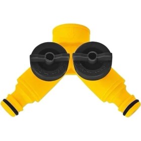 Resim 2 Çıkışlı Musluk Bağlantı Adaptörü, Dış Mekan Koşullarına Dayanıklı, Aynı Anda Iki Hortumu Bağlama, Bahçe Sulama, Çim ve Bitki Bakımı, Araç Yıkama, Dış Mekan Temizlik Işleri 