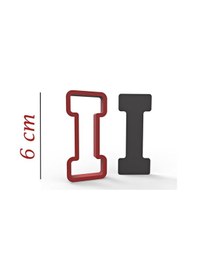 Resim 6 Cm I Harfi Kurabiye Kalıbı 