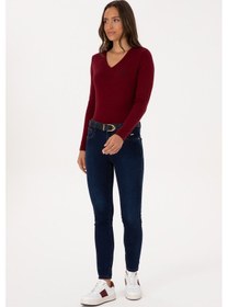 Resim U.S. Polo Assn. Kadın Koyu Mavi Skinny Jean Pantolon 50317626-DN0023 