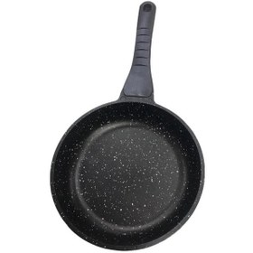 Resim Eda Asya Döküm Granit 24 Cm Tava Zk-253 Siyah 
