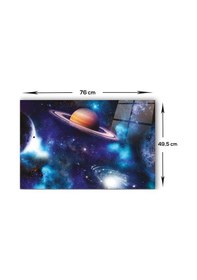 Resim Decorita Cam Ocak Arkası Koruyucu Galaksi Desen Renkli 49.5 CM x 76 CM 