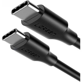 Resim UGREEN USB-C 60W 3A QC PD Hızlı Şarj Kablosu 1 Metre Siyah 50998 