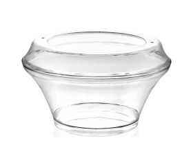 Resim Mayer Nora Kapaklı Profiterol Kase 270 Cc 500'lü May-309 Şeffaf 