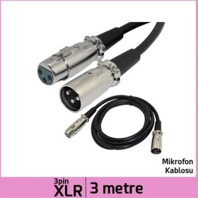 Resim Ti-Mesh Xlr 3 Pin Mikrofon Ses Uzatma Kablosu - 3M 