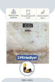 Resim Sinbo SBS-4465 Banyo Baskülü 