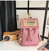 Resim Sones Seyahat Tuval Sırt Çantası Büyük Kapasiteli Okul Çantaları Genç Kızlar Ve Erkekler İçin Pembe 