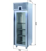 Resim Galleyz Dik Tip Dondurucu - 1 Cam Kapılı - 70x87xx210 Cm 