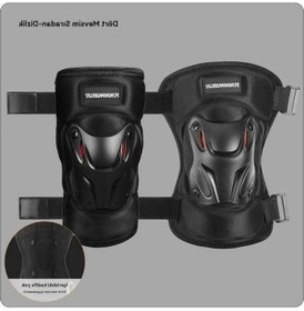 Resim Supermarket1 Dirsek Sert Koruyucuları, Bisiklet Motosiklet Elektrikli Araç Dört Mevsim, Yetişkin Tek Beden Siyah Siyah 