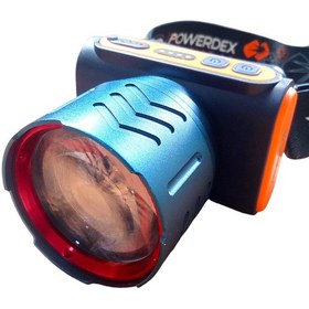 Resim Profesyonel Şarj Edilebilir Pilli Outdoor Kamp Kafa Feneri Lambas Mavi 