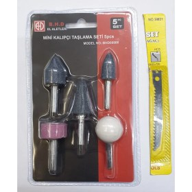 Resim Asaf Yapı Market Bhd 5 Parça Mini Kalıpçı Taşlama Seti Uç Vızvız Seti 