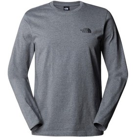 Resim The North Face M L/s Sımple Dome Tee Erkek Tişört Nf0a87qndyy1 Gri 