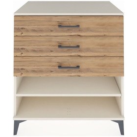 Resim Kronos Şifonyer Tek Raflı 3 Çekmeceli 88x59x96 Aytaşı-çam Aytaşı 