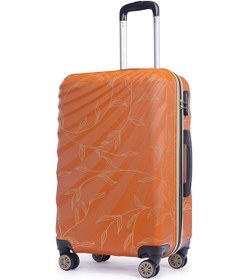 Resim Wexta Wx-300 Yaprak Baskılı Kiremit Orta Boy Valiz Diğer 