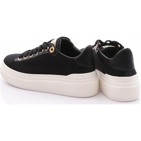 Resim Dgn Es1530 Kadın Bağcikli Spor Ayakkabi Siyah Nubuk 