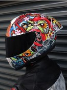 Resim Encore Animeniac Beyaz Kask C1 Beyaz 