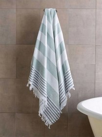 Resim Pure Linen 90x170 Cm Doğal Pamuk Peştamal Havlu Yeşil Çok Renkli 