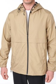 Resim GHASSY CO Erkek Bej Rüzgarlık/Yağmurluk Outdoor Yırtmaç Detaylı Mevsimlik Spor Ceket 