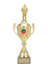 Resim Odak Kupa - Figürlü Kupalar - Judo / Karate Figürlü Kupalar Fg-080 B - 49 Cm Altın - Beyaz 