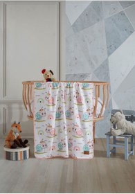 Resim MCN Tekstil Polar Baskılı Bebek Battaniyesi 85x110 Cm 