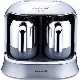 Resim Korkmaz A861-06 Kahvekolik Twin 800 W Kahve Makinesi 