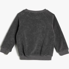 Resim Erkek Bebek İşlemeli Sweatshirt 