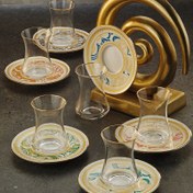 Resim Sandro Moreno 1453 Şal Gold 12 Parça 6 Kişilik Çay Seti 110 ml 