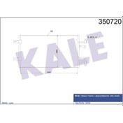 Resim KALE 350720 KLİMA KONDENSERİ TRAFIC II 2.0-2.5 DCİ VİVARO 2.0-2.5 