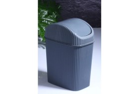 Resim Mini Kapaklı Banyo ve Mutfak Tezgahüstü Çöp Kutusu 2,5 L 