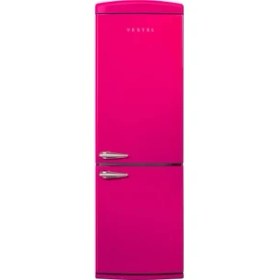 Resim Vestel Retro NFK37001 Pembe 330 Lt No-Frost Buzdolabı 