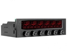 Resim Thermaltake Commander F6 RGB LCD Ekranlı Multi Fan Kontrol Ünitesi AC-024-BN1NAN-A1 