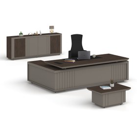 Resim Pierro Ofis Soft Yönetici Takımı - Kofru - Toprak 