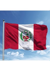 Resim Peru Bayrağı 70 105 Cm Tek Ebat 