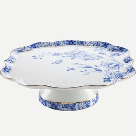 Resim Pip Studio Mavi Beyaz Porselen Kek Standı 24 Cm 51010013 