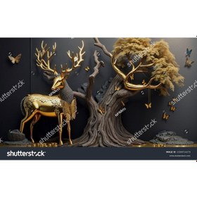 Resim 3 Boyutlu Duvar Görseli Duvar Kağıdı Boy 230 En 260 