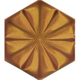 Resim Armada Çini 15x17 Cm Çiçekli KaramelAltıgen Seramik 