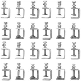 Resim Explosion1 24PCS C Kelepçeleri U Metal Çalışma Için Kelepçeler Kararlı Geniş Çene Açıklığı ve Koruyucu Pedleri ile Küçük Masa Kelepçesi/ı-Beam Tasarımı (Yurt Dışından) 